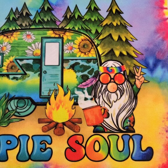 Hippie Soul Gnome Camper Computer Non Slip Custom Mouse Pad Handmade - Picture 5 of 7